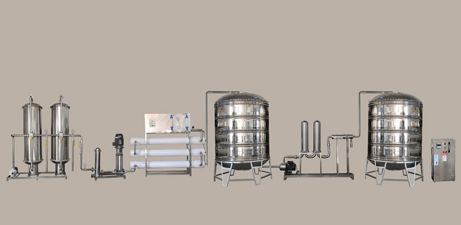Mineral water plant